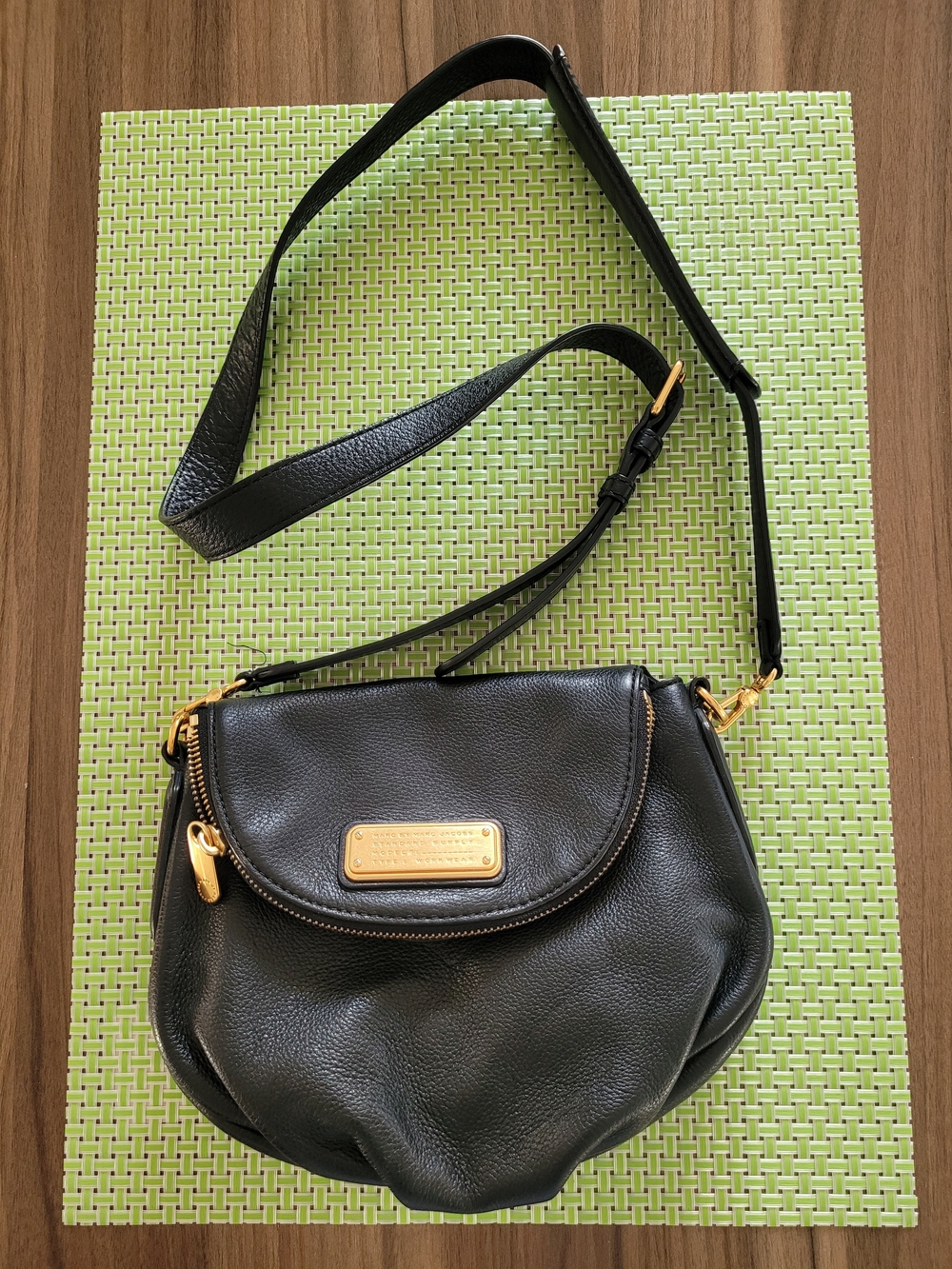 Marc by Marc Jacobs Classic Q Mini Natasha Leather Crossbody Bag - Black